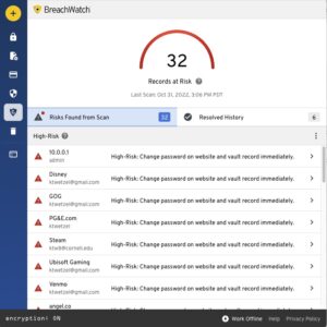 Password Managers provide Breach Monitoring